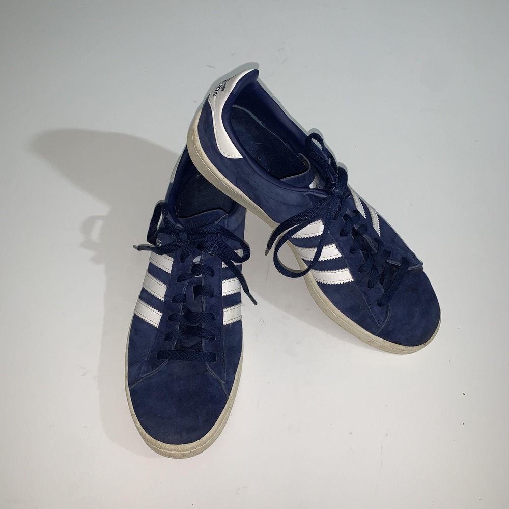 Adidas Campus Shoes Mens Size 11 Navy Blue Suede Low Top Sneakers BZ0086